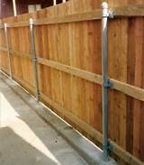 Wood Fence Using Existing Metal Posts Pictures