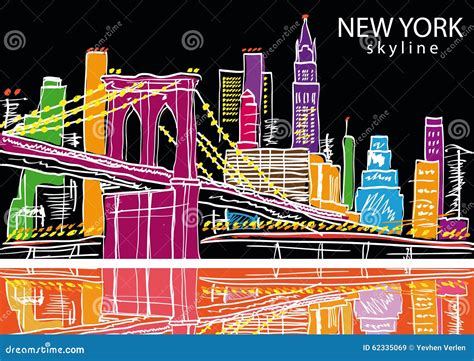New York City Stock Vector Illustration Of Cityscape 62335069