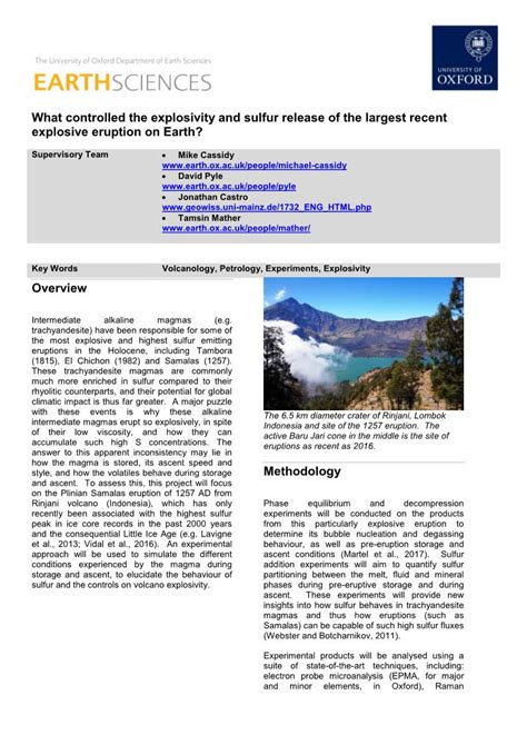 What Controlled The Explosivity And Sulfur Release Of The Largest Recent Explosive Eruption On