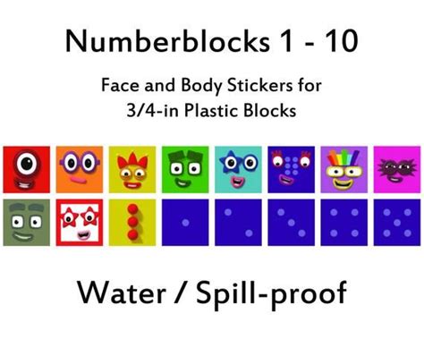 Numberblocks Faces Printable Printable Word Searches