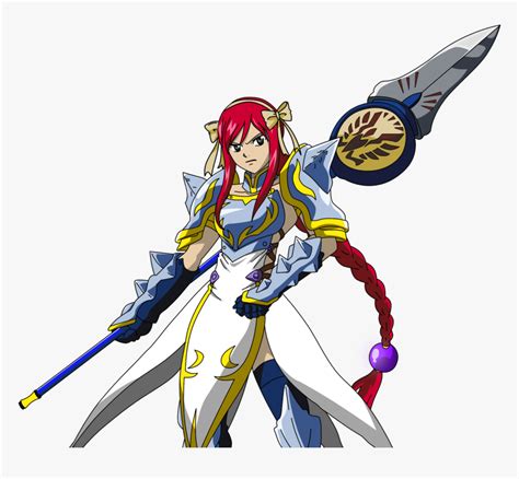 Fairy Tail Erza Lightning Empress Armor Hd Png Download Transparent