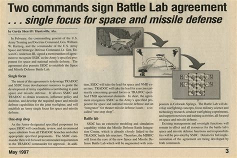 Smdc History Smdc Creates First Non Tradoc Battle Lab Article The