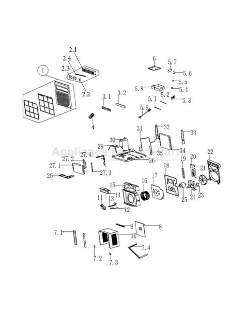 Chapter 12 spare part list. Comfort-aire CD-121G Parts | Air Conditioners