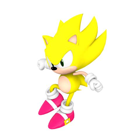 Classic Super Sonic Legacy Render By Bandicootbrawl96 On Deviantart