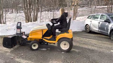 Cub Cadet 3000 Series With Berco Snowblower Part 1 Youtube