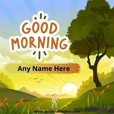 Good Morning Wishes Images With Name Edit