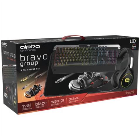 Tzumi Alpha Gaming Bravo Group Gaming Set 4 Pc Kroger