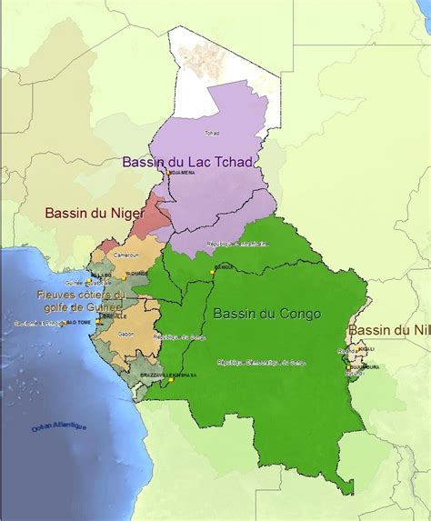 Carte Hydrographique Du Congo Brazzaville