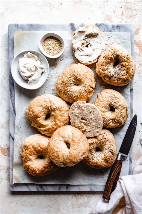 The water will start to boil as you finish making the dough. BEST Vegan Bagel Recipe (Gluten Free, Yeast Free Option ...