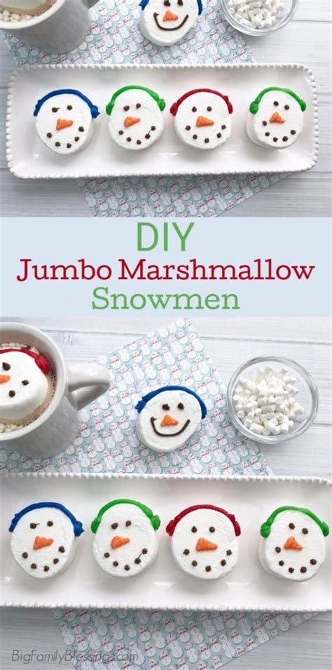 Jumbo Marshmallow Snowmen Marshmallow Snowman Hot Chocolate