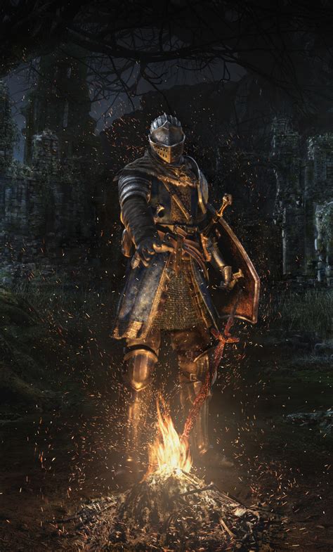 Dark Souls Warrior And Sparks Of Fire Free Live Wallpaper Live