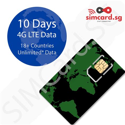 Multi Country Asia Australia Data Sim Card 10 Days Simcardsg