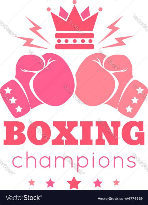 Womens Boxing Royalty Free Vector Image Vectorstock