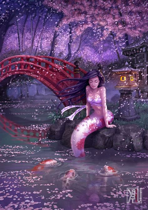 sakura mermaid yasushi matsuoka on artstation at artwork a9xzbz