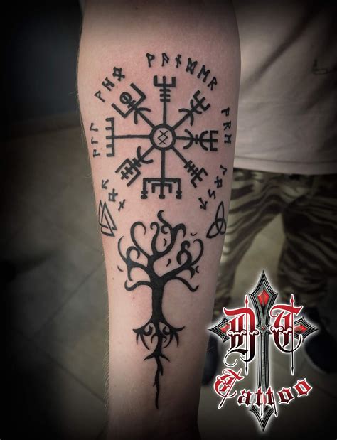 Nordic Rune Pagan Arm Tattoo By Lahhel Viking Tattoos Viking Kulturaupice