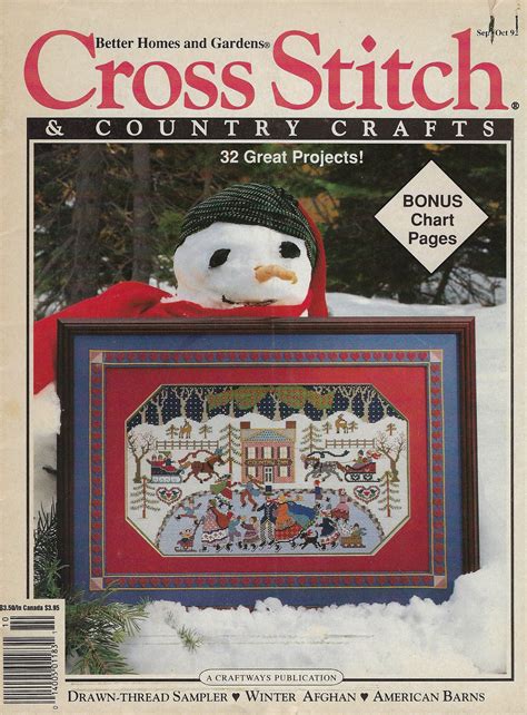 For your consideration is a beautiful counted cross stitch pattern/chart as shown in. Cross Stitch & Country Crafts - Vintage Better Homes and ...
