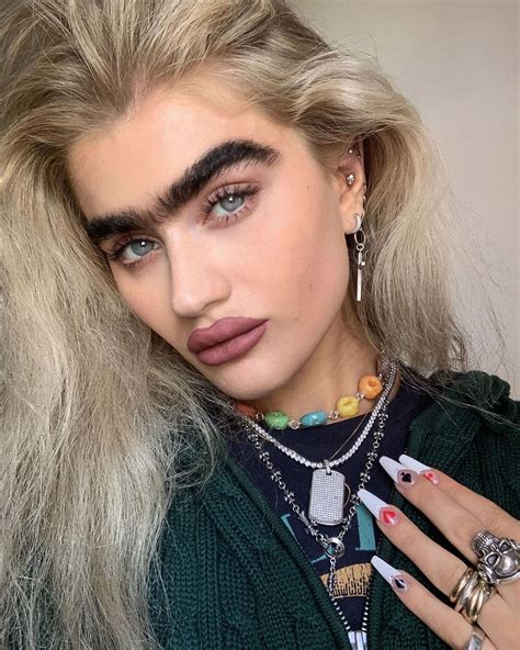 Model Sophia Hadjipanteli Continues To Fearlessly Rock Her Unibrow