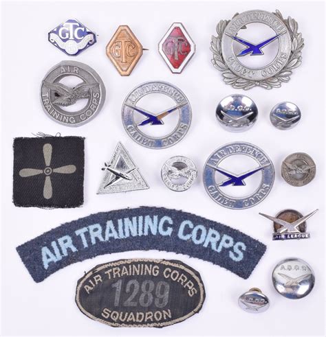 Selection Of Air Training Corps And Air Defence Cadet Corps Badges And