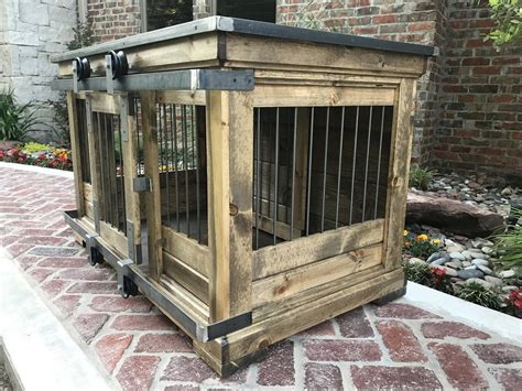 Special Walnut Colorado Luxury Dog Kennels Indoor Dog Kennel