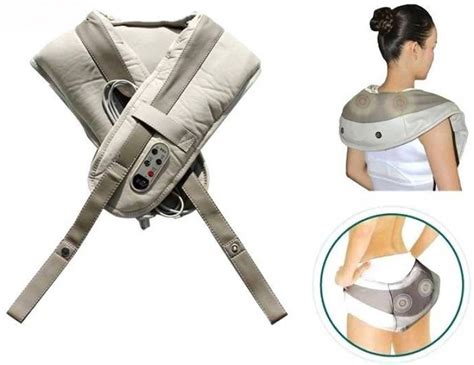 Buy Ibs Home Genie Mt201 Cervical Massage Hshawls For Neck And Shoulders Massager Grey White