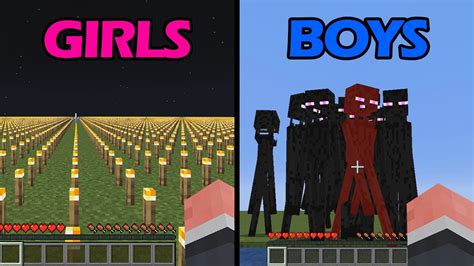 Phobias Of Boys And Girls In Minecraft Youtube