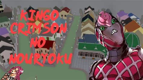 ROBLOX Project Jojo King Crimson Showcase YouTube