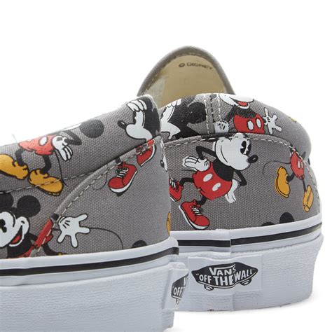 Color (breast cancer) you got this/true white. Vans x Disney Classic Slip On Mickey Mouse & Frost Grey | END.
