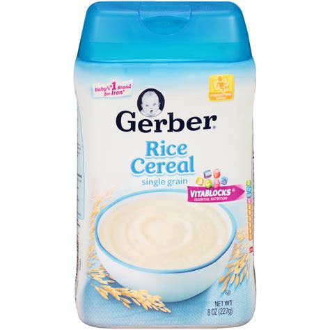 Feb 03, 2020 · the popular brand gerber has registered trademarks for 1st foods, 2nd foods, and 3rd foods. other brand labels simply use 1, 2, or 3, which some companies use to refer to the age of the baby and others use to define the stage in which the baby is ready for a certain type of food. Gerber 1F Rice Cereal Base Cereal WIC | Shop Your Way ...