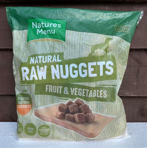 Natures Menu Natural Raw Nuggets Fruit And Vegetable 1kg Romney Raw