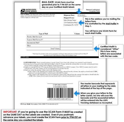 You can visit the local post office to send the mail, or you can opt for the online. USPS SCAN FORM | Certified Mail Labels