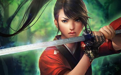 Fantasy Women Warrior Hd Wallpaper By 2012 Sakimichan