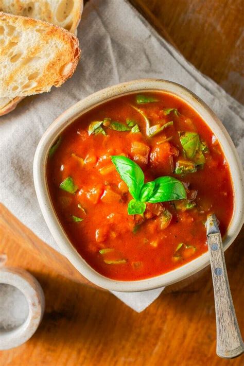 Easy Tomato Basil Soup Lost In Food