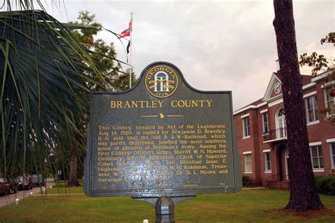 Brantley County Ghm 013 1 Brantley Co Ga Georgia Historical