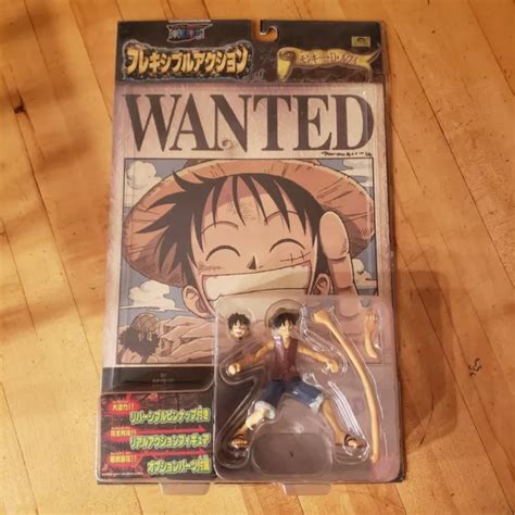 ONE PIECE BANDAI Monkey D Luffy Action Figure And Wanted Poster NIB RARE PicClick