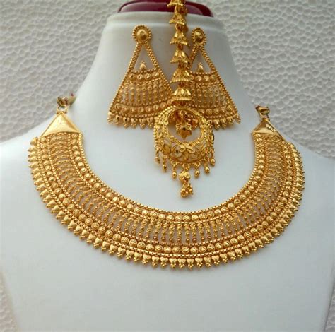 Indian 22k Gold Plated Bridal Necklace 8 Pendant Earrings Variations