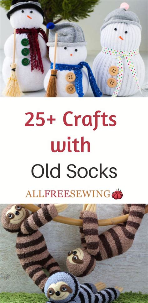 25 Things To Do With Old Socks Sock Crafts Diy Socks Old Socks Ideas Diy Crafts
