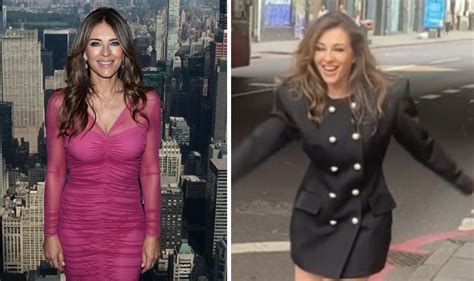 Liz Hurley Puts On Ageless Display As She Flaunts Long Legs In Tiny
