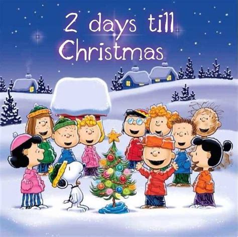 2 Days Til Christmas Snoopy Christmas Charlie Brown Christmas