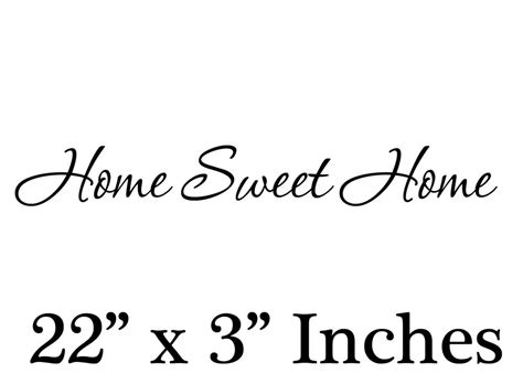 Home Sweet Homequote Removable Vinyl Wall Art Decal
