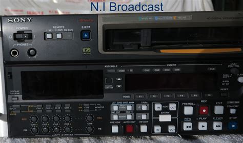 Sony hdw-d2000 hdcam studio recorder (1417 drum hours) - N.I Broadcast Ltd