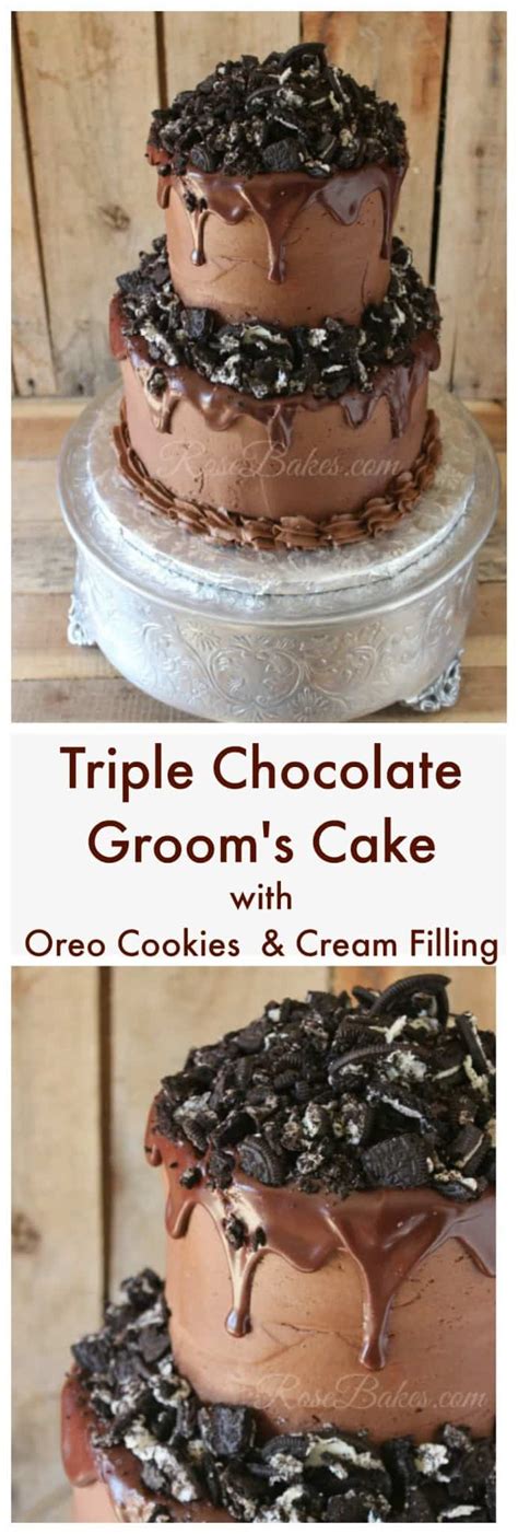 Use my chocolate cupcakes recipe and halve the chocolate mousse and chocolate ganache recipes below. Triple Chocolate Cake with Oreo Cookies & Cream Filling