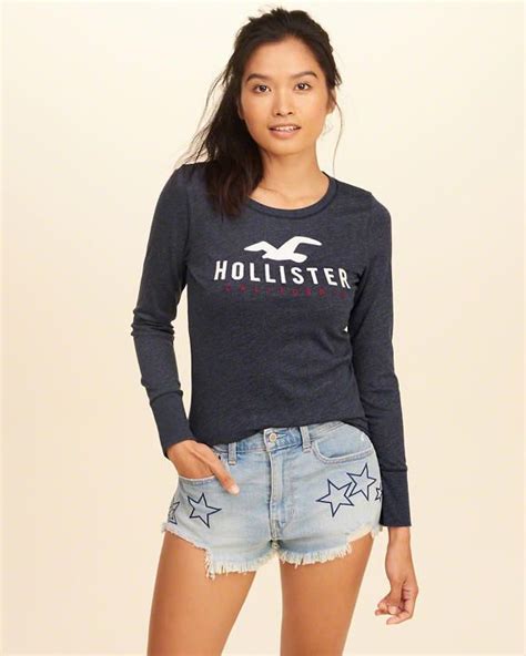 Hollister Slim Crew Graphic Tee Girls Graphic Tee Tees Clothes