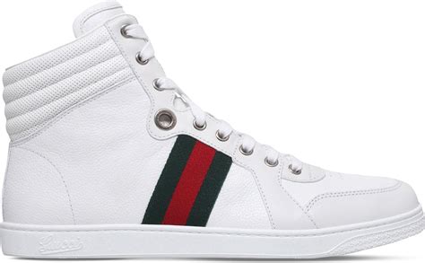 Lyst Gucci Coda Striped Leather Trainers In White For Men