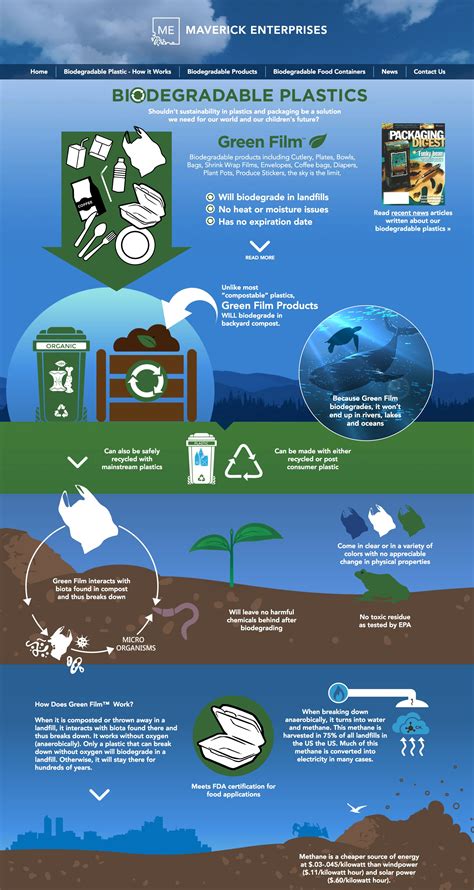 Infographic Design For A Website For Biodegradable Products From