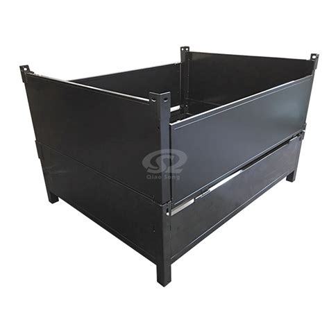 Metal Tote Bins Iron Shell Collapsible Storage Bins Qiao Song