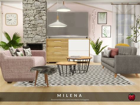 Milena Living By Melapples From Tsr • Sims 4 Downloads