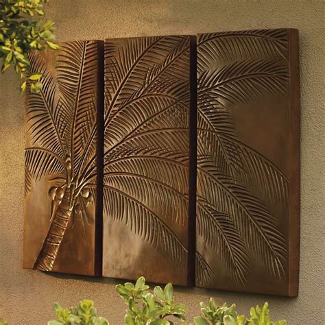 Big island grown koa and mango. Palm Tree Triptych | Frontgate | Tropical home decor ...