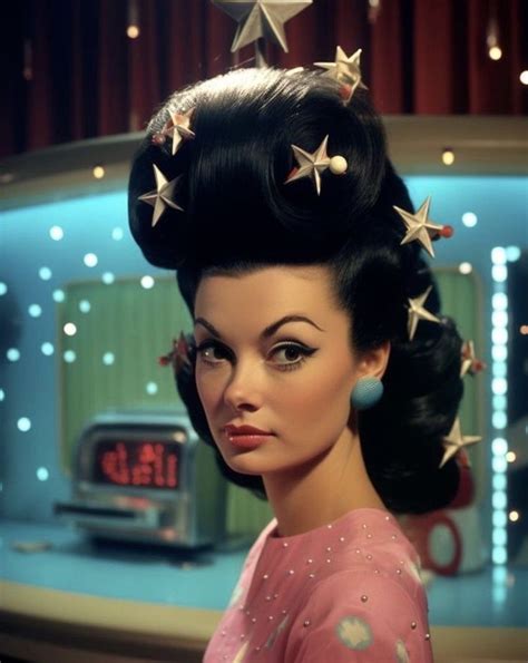 pin by kiwi schloffel on retro space age hair inspiration retro futurism fashion big hair