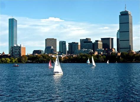 View Of Boston Ma From Memorial Drive Cambridge