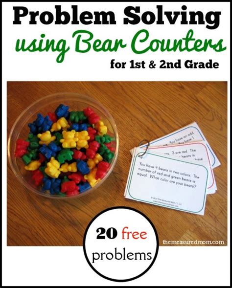 Free Math Problem Solving Activity Cards